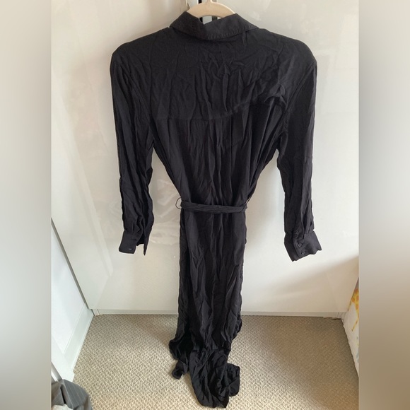 Old Navy black button down midi dress size XS - Picture 4 of 8